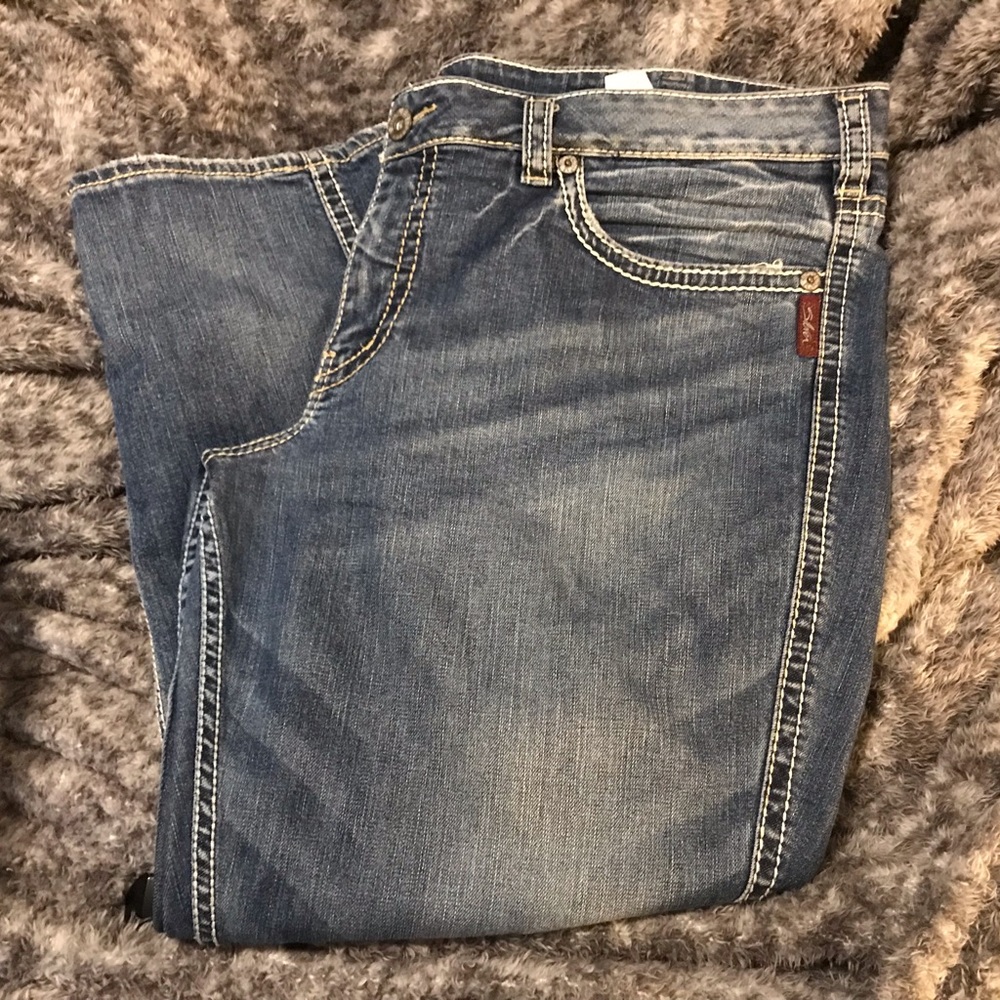 Silver capris